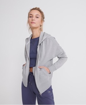 Superdry Studio Cipzár Női Kapucnis Pulóver Szürke | IESAL1943